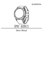 Garmin EPIX GEN 2 Owner'S Manual preview