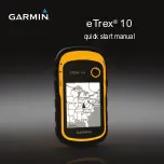 Preview for 1 page of Garmin eTrex 10 Quick Start Manual