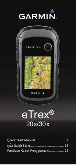 Garmin eTrex 20x Quick Start Manual preview