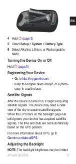 Preview for 5 page of Garmin eTrex 20x Quick Start Manual