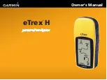 Garmin eTrex eTrex Owner'S Manual preview