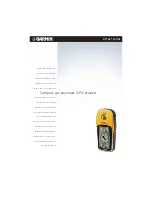 Garmin eTrex - Hiking GPS Receiver Specification Sheet preview