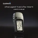 Предварительный просмотр 1 страницы Garmin eTrex Legend H Owner'S Manual