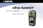 Garmin eTrex Summit - Hiking GPS Receiver Owner'S Manual preview