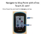 Preview for 14 page of Garmin eTrex Touch 25 Manual