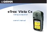 Garmin eTrex Vista Cx Owner'S Manual preview