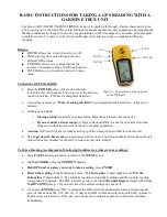 Garmin ETREX Basic Instructions preview