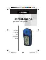 Preview for 1 page of Garmin eTrexLegend TM Owner'S Manual