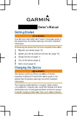 Предварительный просмотр 1 страницы Garmin F4AGGB00 Owner'S Manual