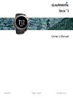 Garmin Fenix 3 Owner'S Manual preview