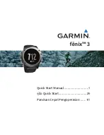 Garmin Fenix 3 Quick Start Manual preview