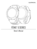 Предварительный просмотр 1 страницы Garmin Fenix 6 Owner'S Manual