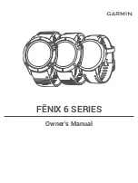 Preview for 1 page of Garmin FENIX 6Z Pro Solar Owner'S Manual