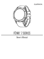 Garmin FENIX 7 Series Owner'S Manual preview