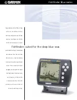 Preview for 1 page of Garmin Fishfinder 100 Blue Specifications