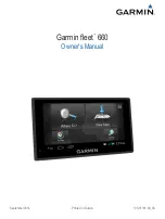Garmin fleet 660 Owner'S Manual preview