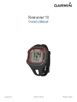 Garmin Forerunner 10 Owner'S Manual preview