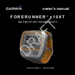 Preview for 1 page of Garmin FORERUNNER *10XT Owner'S Manual