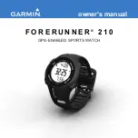 Preview for 1 page of Garmin Forerunner 210 Owner'S Manual