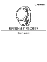 Garmin FORERUNNER 255 Series Owner'S Manual preview