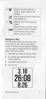 Предварительный просмотр 3 страницы Garmin Forerunner 35 Quick Start Manual