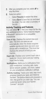 Preview for 4 page of Garmin Forerunner 35 Quick Start Manual