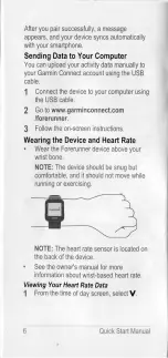 Preview for 6 page of Garmin Forerunner 35 Quick Start Manual