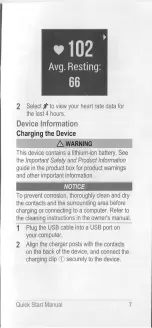 Preview for 7 page of Garmin Forerunner 35 Quick Start Manual