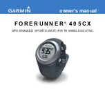 Preview for 1 page of Garmin Forerunner 405CX - Running GPS Receiver Owner'S Manual