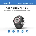 Garmin Forerunner 410 Quick Start Manual preview
