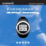 Preview for 1 page of Garmin Forerunner 50 Owner'S Manual