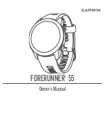 Garmin FORERUNNER 55 Owner'S Manual предпросмотр