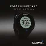 Garmin Forerunner 610 Owner'S Manual preview