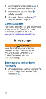 Preview for 10 page of Garmin Forerunner 910XT Instructions Manual