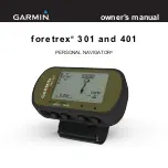 Garmin Foretrex 301 - Hiking GPS Receiver Owner'S Manual preview