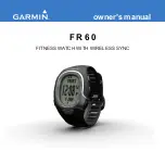 Garmin FR60 - Women's Lilac Fitness Watch Owner'S Manual preview