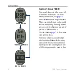 Предварительный просмотр 8 страницы Garmin FR70 Owner'S Manual