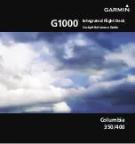 Предварительный просмотр 1 страницы Garmin G1000 Columbia 350 Cockpit Reference Manual