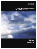 Preview for 1 page of Garmin G1000:Socata Pilot'S Manual