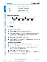 Preview for 16 page of Garmin G3X MFD Quick Reference Manual