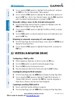 Preview for 22 page of Garmin G3X MFD Quick Reference Manual