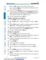 Preview for 28 page of Garmin G3X MFD Quick Reference Manual