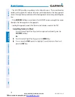 Preview for 38 page of Garmin G3X MFD Quick Reference Manual