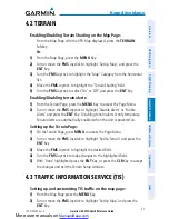 Preview for 41 page of Garmin G3X MFD Quick Reference Manual