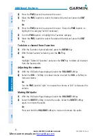 Preview for 46 page of Garmin G3X MFD Quick Reference Manual