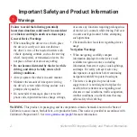 Preview for 2 page of Garmin G60 Important Safety And Product Information