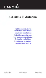 Garmin GA 30 Installation Instructions Manual preview