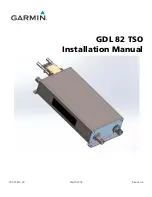 Preview for 1 page of Garmin GDL 82 Installation Manual