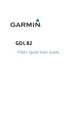 Предварительный просмотр 1 страницы Garmin GDL 82 Quick Start Manual