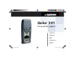 Preview for 1 page of Garmin Geko 301 - Hiking GPS Receiver Owner'S Manual And Reference Manual